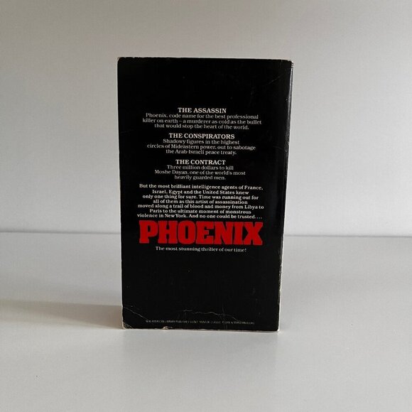 1980s Phoenix Vintage Paperback Spy Thriller Amos Aricha Mu'ammar Qaddafi Libya - Picture 3 of 4